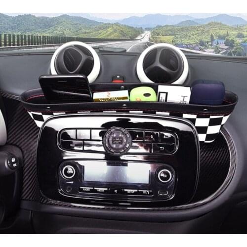 For Smart Forfour Fortwo 453 451 450 Car Dashboard Storage Box Wallet Phone Coin Seat Crevice Storage Box / Bag Car Accessories
