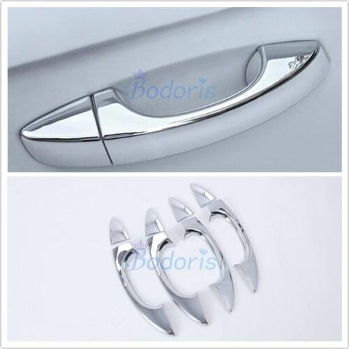 For Volkswagen For VW T-Roc TROC 2018-2020 Chrome Door Handle Cover Grab Holder Protective Trim Frame Auto Accessories