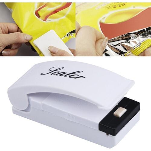 Electric Hand Press Food Sealer Plastic Bag Heat Sealer Packaging Machine with Magnetic Base Instant Heat Sealer Handy SealingA2