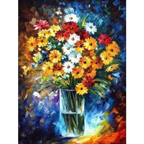 GLymg Embroidery Handicrafts Decor Morning Charm Vase Diamond Embroidery Diy Rhinestones Embroidery Diamond Art Wall Arts