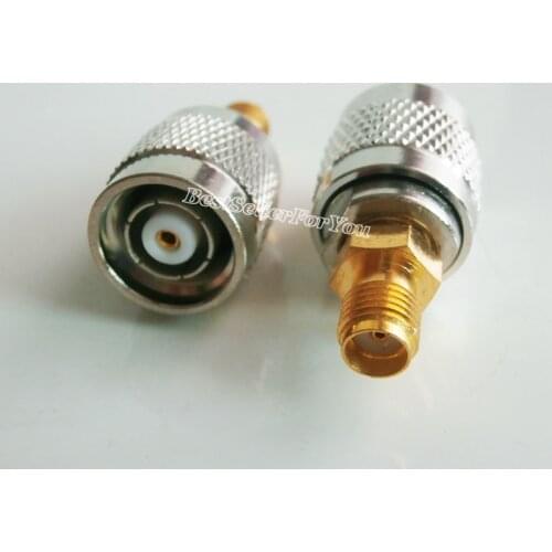 1Pcs RP Connector TNC Male RPConnector TNC Plug To SMA Female Jack RF Connector Straight M/F Adapter