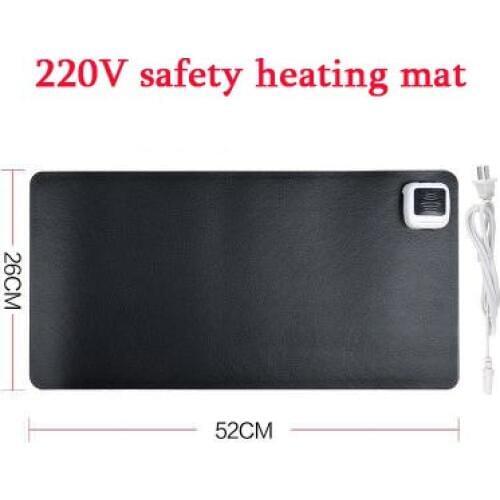 Winter Heating Office Mousepad Laptop Keyboard Mat Waterproof Gaming Mice Heater Warmer Heated Pu Leather Mats 26*52CM