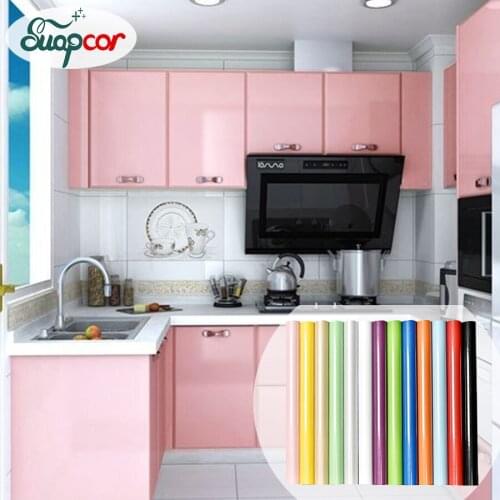 0.4x3M PVC Refurbished Furniture Wallpaper Kitchen Oil-proof Waterproof Cabinets Sticker Self-adhesive Flash Point Wall Stickers