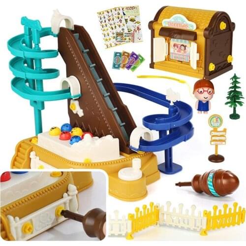 Roller Coaster Race Track Building Kit DIY Assembly Bricks Toys montessori toys Educational learning Toys for kids Birthday Gift