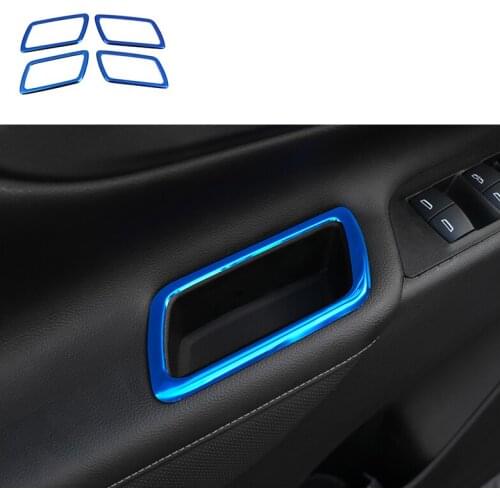 Lsrtw2017 Stainless Steel Car Inner Door Handle Frame Trims for Chevrolet Equinox 2017 2018 2019 2020 Accessories Kit Auto