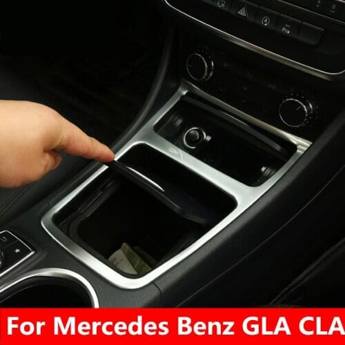 Stickers Cover Trim Strip For Car Control Gear Shift Panel Stickers Interior decoration For Mercedes Benz GLA CLA