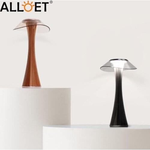 New Powered Table Light Dimming Portable Touch Adjustable Night LED USB Rechargeable Slim Waist Bedside Desk Lamp