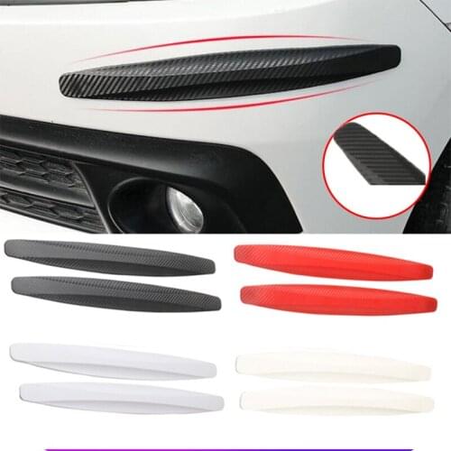 Pair 40x5cm Car Bumper Protector Corner Guard Anti-Scratch Strips Sticker Protection Body Protector Rubber Sticker Crash Blade