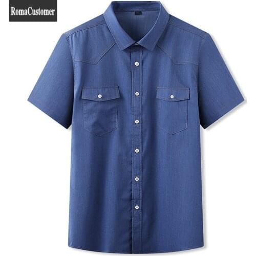 Мужские рубашки с коротким рукавом RomaCustomer China At AliExpress