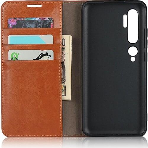 Deluxe left and right dermis cover mobile phone case For Xiaomi CC9 Pro Four Color Wallet Card Bracket Function