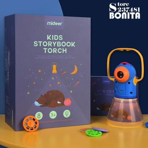 Christmas gift multifunction story projector Portable Flashlight Baby night light Children Table lamp Early education Toy