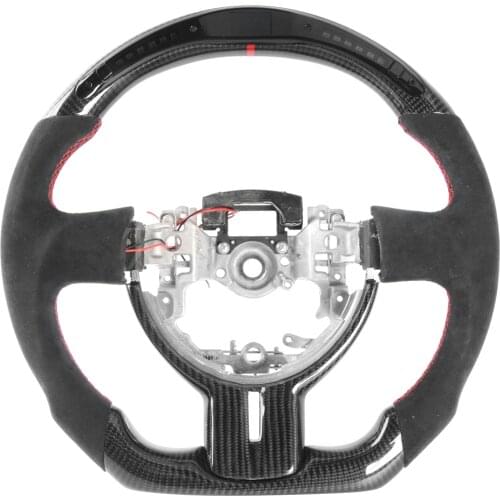 Carbon fiber steering wheel Alcantarar handlebar with trim Cover For Toyota 86 2013-2018 For Subaru BRZ steering wheel assembly