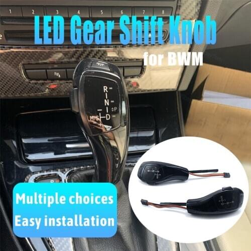 Facelifted Silver Pre-facelift Accessories Replacement Carbon Fiber Pattern for BMW Z4 E85 E86 2001-2008 LHD Led Gear Shift Knob