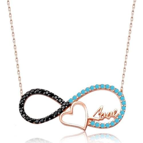 Tevuli 925 Sterling Silver Heart Infinity Ladies Necklace