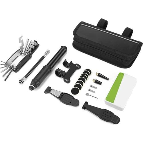 Universal Cycling Bike Bag multi-functional Bicycle Tire Repair Tools Hose Kits Hand Air Pump Bicycle Repair Tool Set