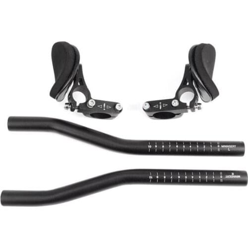 Bicycle Rest TT Handlebar Clip on Aero Bars Handlebar Triathlon MTB Rest Aerobars Bike Bars Tri Cycling Handlebar Extension A6I3