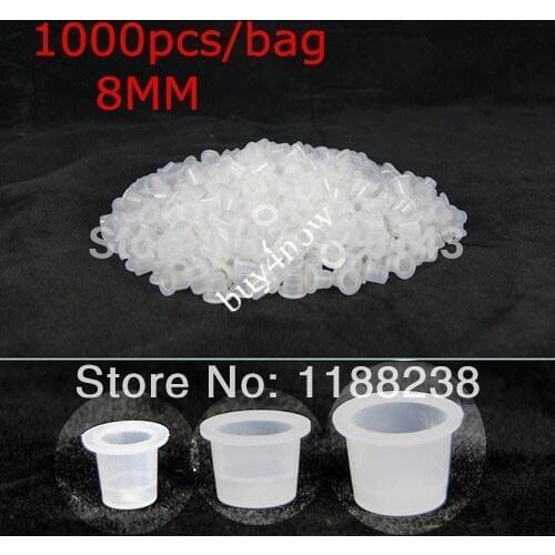 1000PCS 8MM Small Size tattoo Ink Cup Cap for complete tattoo kit tattoo machine needle free shipping supply