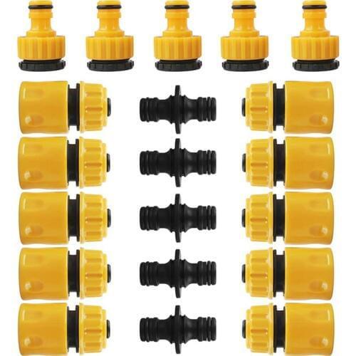 20 Pcs Garden Hose Connector Set, Connector Hose End Connector Double Hose Connectors Extender Hose Quick Connectors