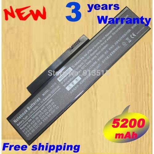 6Cell Battery for Fujitsu ESPRIMO Mobile V5515 V5535 V5555 EFS-SA-XXF-06
