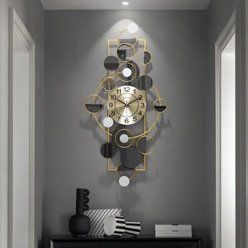 Large Luxury Silent Creative Wall Clock Nordic Living Room Modern Design Wall Clock Large Reloj De Pared Home Decoration