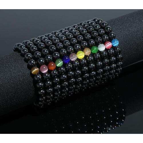 Charm Bracelet for Men Fashion Tiger eye stone bead Bracelets Jewelry Male Pulseira bileklik