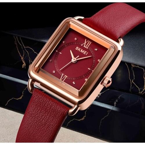 SKMEI ladies watch sports waterproof fashion watch business dress watch red clock classic ladies Relogio Masculino