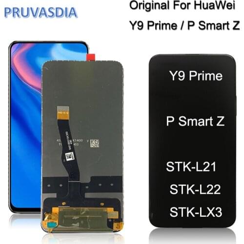 Original 6.59 inch For Huawei Y9 Prime 2019 LCD / P Smart Z LCD Display STK-LX1 Touch Screen Digitizer Assembly Parts