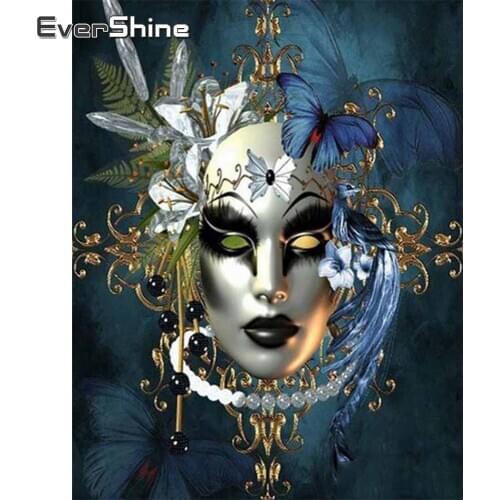 Evershine 5D DIY Diamond Painting Mask Cross Stitch Diamond Embroidery Landscape Mosaic Rhinestones Pictures Home Decoration