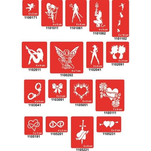 Spray Tattoo Indian Henna Templates