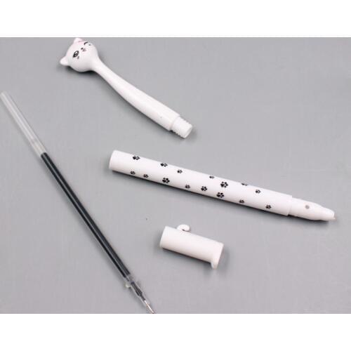 Jonvon Satone 40 Pcs Cartoon Cat Pens Cute Kawaii Black Ink Gel Pen For School Writing Office Supplies Korean Stationery Gifts