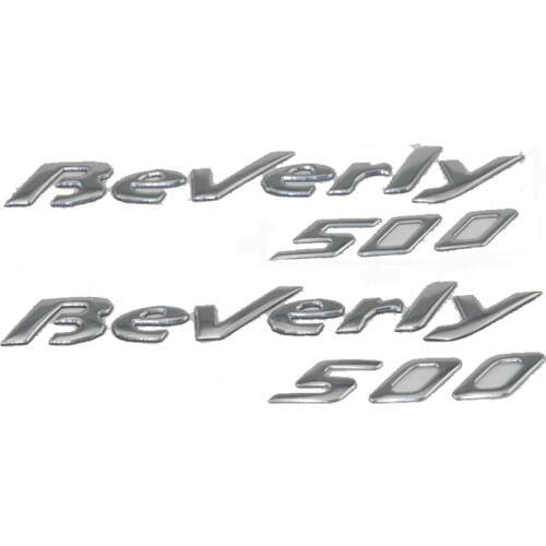 KODASKIN Motorcycle Raise 3D Emblem Chrome Sticker Decal FOR PIAGGIO Beverly 500