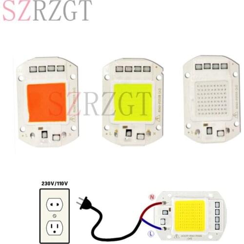 Red Green Blue White Full spectrum 50W 220V LED COB Smart IC Driver Fit For DIY LED Bulb