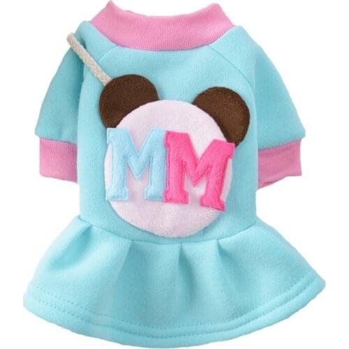 New Style Skirt Dog Clothes Teddy Thick Cat Small and Medium-sized Dogs Pet Puppy Bichon Clothing Autumn and Winter Cute Routine