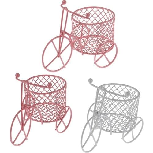 Cute Iron Tricycle Art Decoration Wedding Sugar Jewelry Container Storage Holder Art Decoration Small Items Container Party Gift