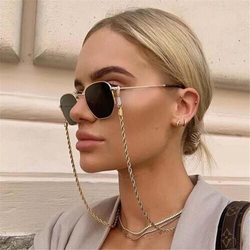 Fashion Reading Glasses Chain for Women Metal Sunglasses Cords Eyeglass Lanyard Hold Straps Eyewear Retainer neck strap Rope