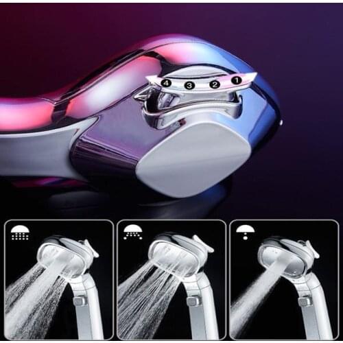 4 Gear Pressurized Shower Head Innovative Spray Gun Gear Sprayer Bathroom Accessories Dropshipping