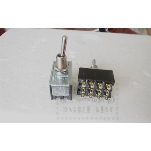 Original new 100% P1L0T 6403 button switch 3A250V 6A125V 12pin 3 gear head toggle switch