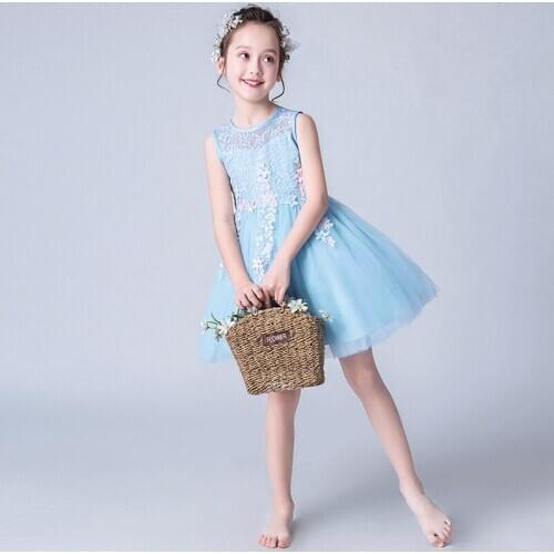 Kids Girl Dress Princess Lovely Cute Baby Girls Vestido Tutu Lace Wedding Party Lovely Cute 100% Cotton Vestidos Dresses Outfits