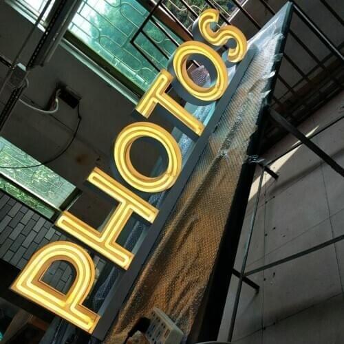 Custom indoor illuminated 3d led mini acrylic sign letters for store logo signage light