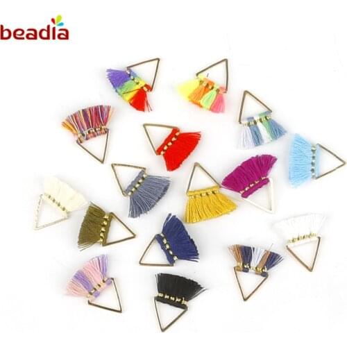 Multicolor Metal Tassel Jewelry Accessories Earring Accessories With Metal Tassel Earring Making Diy Handmade 2pcs/bag