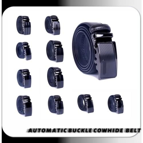 Genuine Cow Leather Automatic Belt For Men fashion Formal Automatic Buckle Belt Genuine Leather Mens business Strap