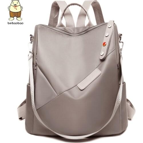 Beibaobaoi Fashion Lady Backpack Waterproof and Anti-theft Women Backpack Oxford Women Backpacks Teenage Girl School Bags