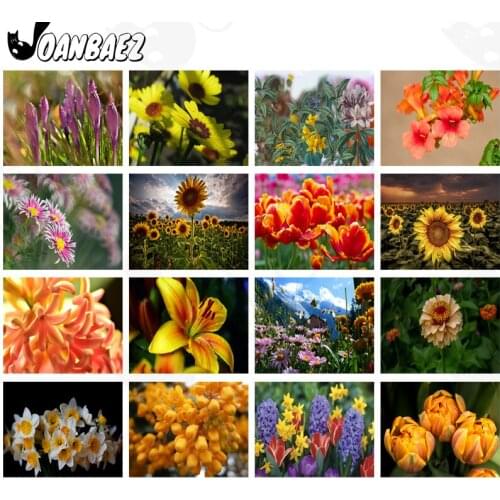 Sunshine Garden Diamond Painting Sunflower Lily 5D Diy Wall Art Sticker Diamond Embroidery Home Decoration Gift