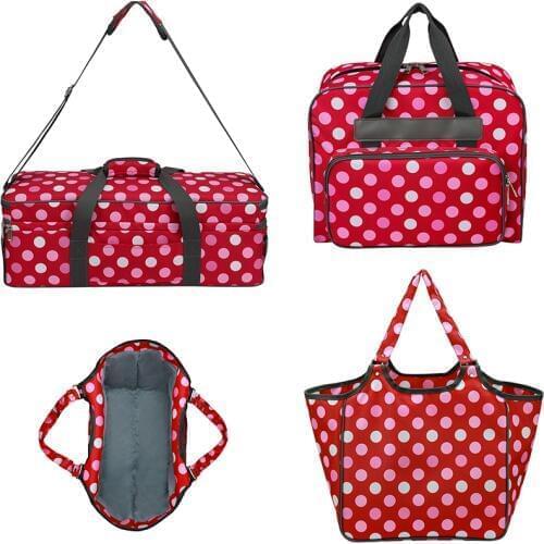 Crochet Knitting Bag With Wave Point Knitting Storage Bag For Women Yarn Bag Knitting Needles Sewing Organizer Bag