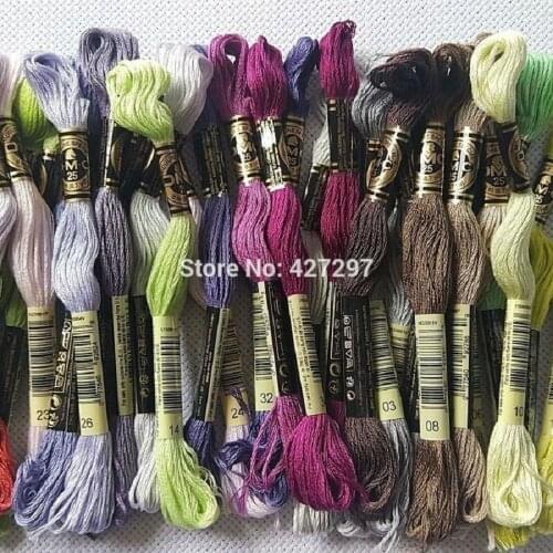 Total 35 pcs DMC New Colors Form 01 To 35 Or Choose Other Colros Cross Stitch Floss Thread