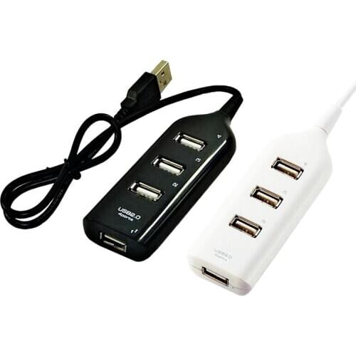 4 Port High Speed USB HUB Multiple For MacBook Pro Desktop USB 2.0 Splitter Laptop Adapter Portable Multi USB Port Dock Hab HUB