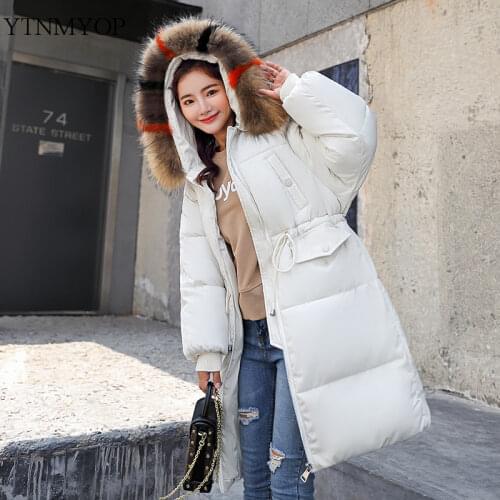 YTNMYOP 2019 New Slim Casual Winter Coat Women Hooded Down Cotton Padded Ladies Clothing Plus Size 3XL Loose Wadded Jackets