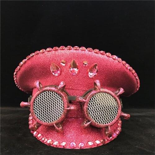 Fashion Women Police Hat With Metal Classes Cotton Military Hat Captain Hat Guard Adult Hat 3 Size