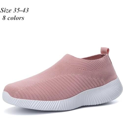 Special Offer Women Vulcanized Shoes High Quality Women Sneakers Slip on Flats Shoes Women Loafers Plus Size 35-43 Walking Flat