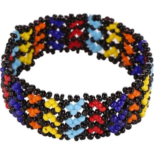 Chain Bracelets for Women Millet Beads Retro Ethnic Style String Beads Bracelet Style Color Charm Bracelets Bangles Fashion Jew